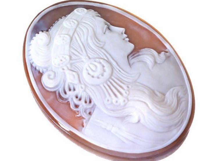 女性　シェル　カメオ　ルース 楽天市場】Marcello Ripa作 シェルカメオルース【美しい女性