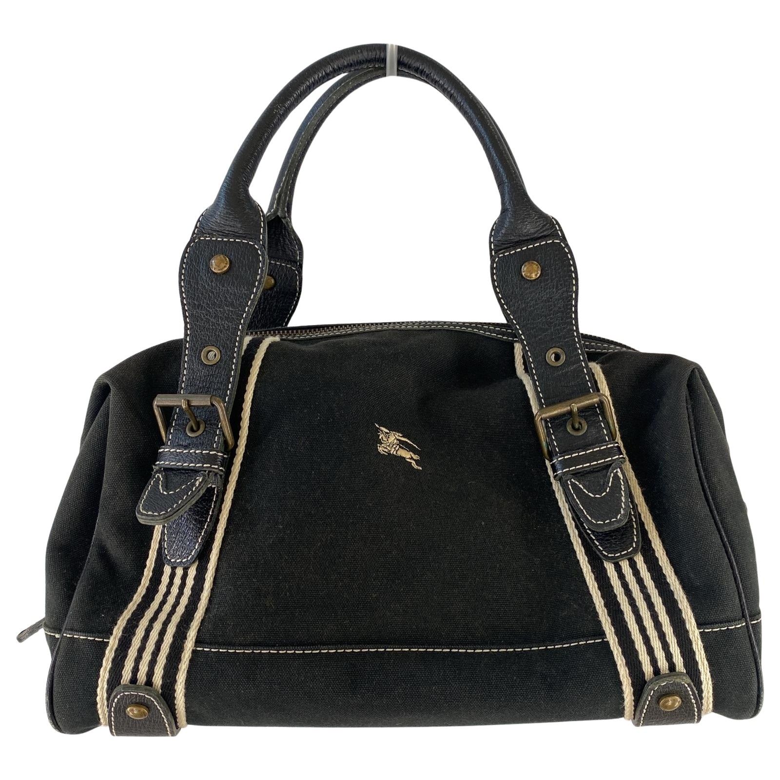BURBERRY BLUE LABEL バーバリーミニボストンバッグ　黒 BURBERRY BLUE LABEL バーバリーブルーレーベル ミニボストン