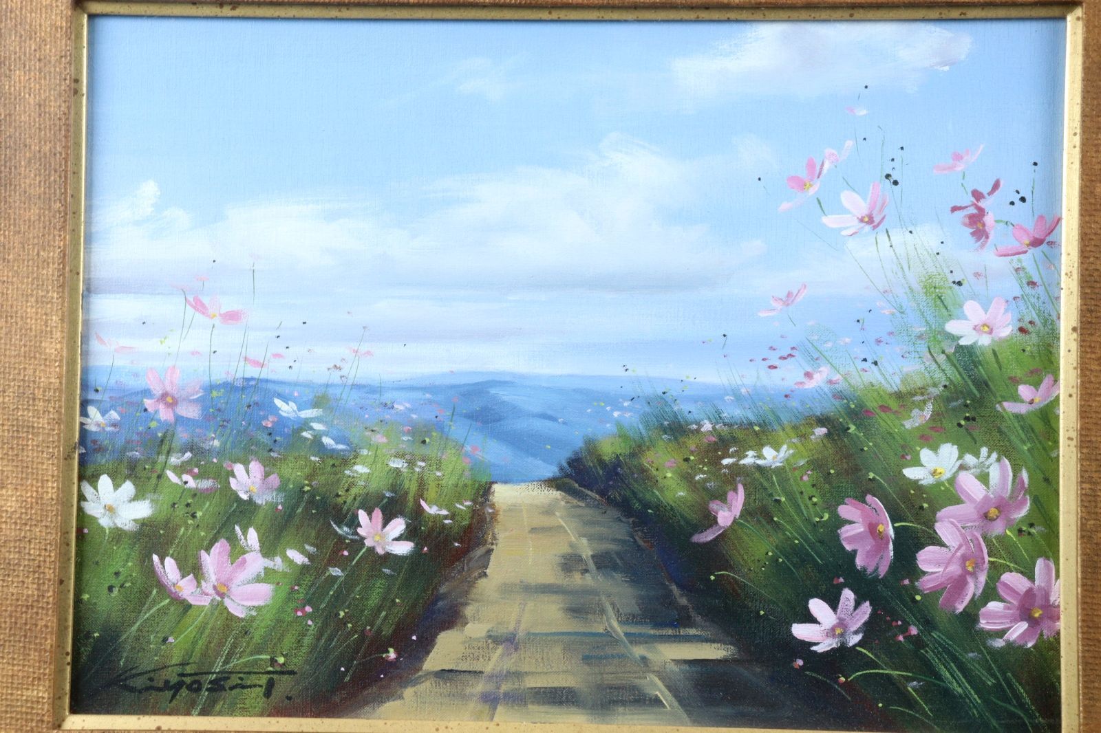 コスモス(Ⅰ) 田中清 絵画 日本画 コスモス(Ⅰ) 田中清 絵画 日本画 【公式通販】