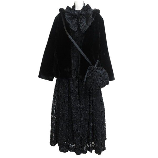 カネコイサオ　ワンピース&ジャケット wu カネコイサオ KANEKO ISAO ジャケット ワンピース セット フェイク