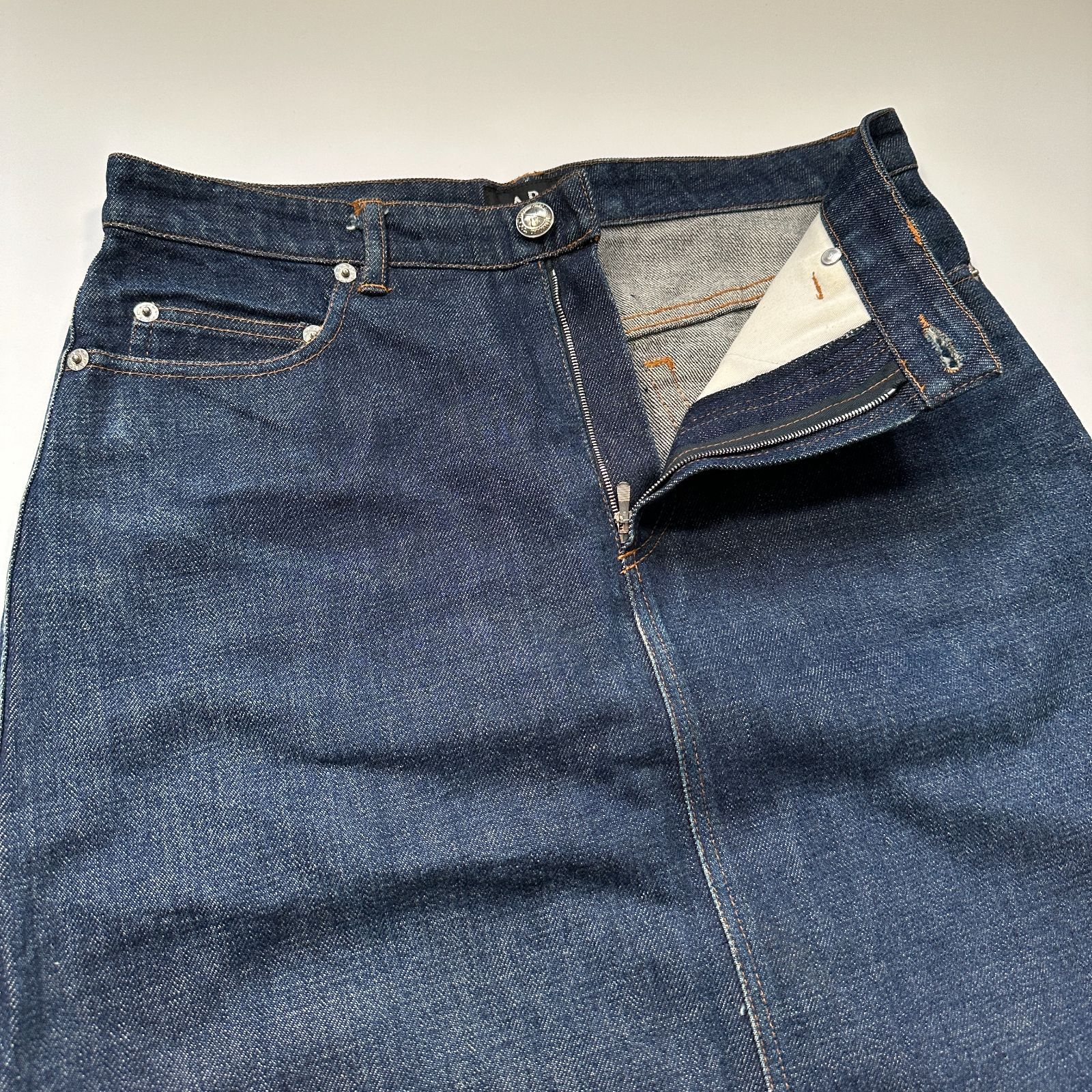 美品】A.P.C アーペーセー デニムロングスカート M 綿 コットン
