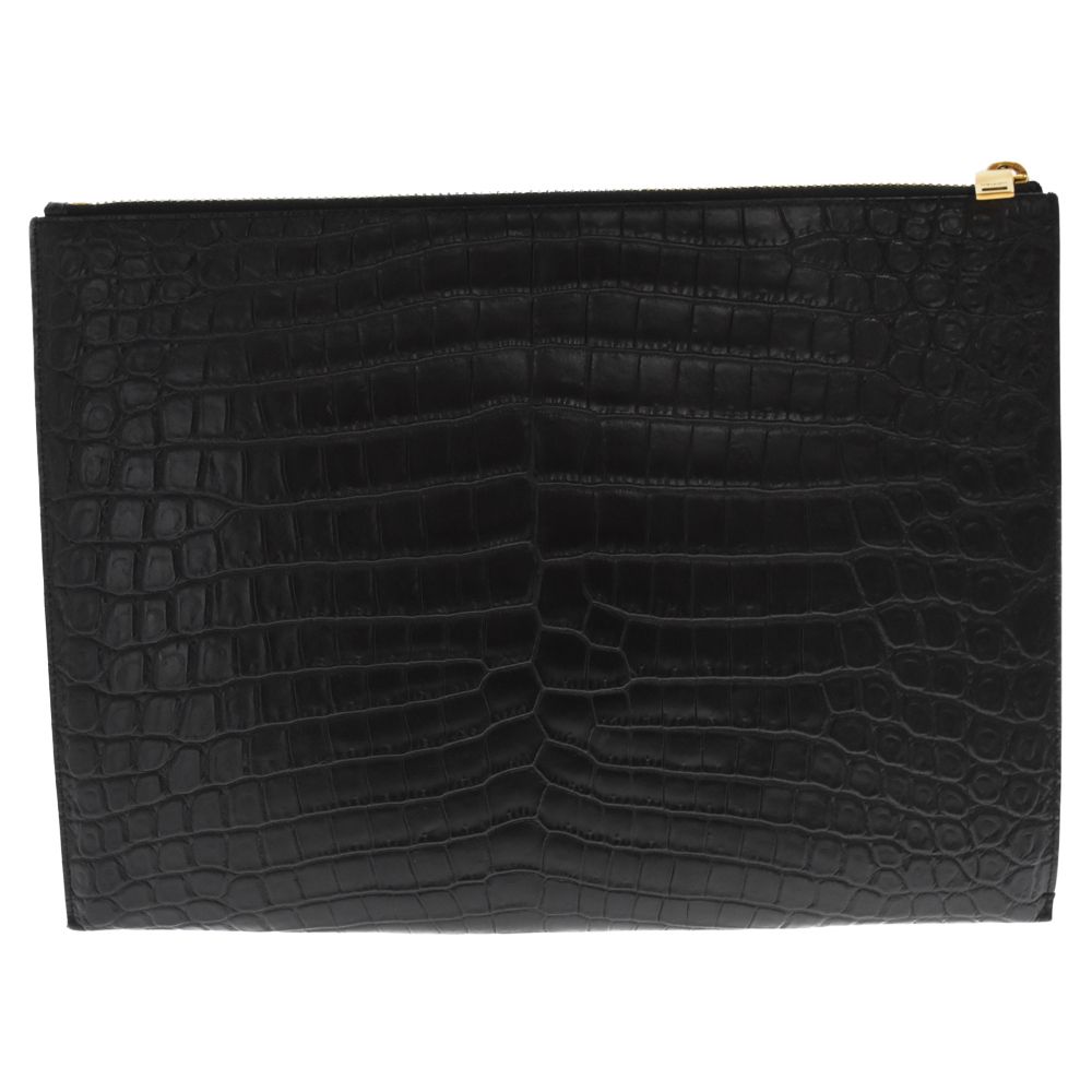 SAINT LAURENT クラッチバッグ ミニジップタブレットスリーブ 黒