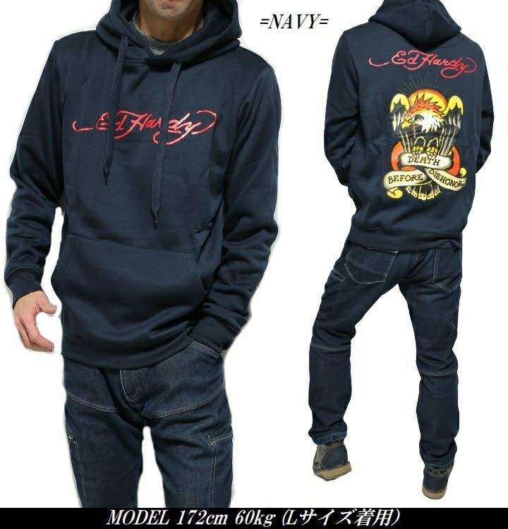 エドハーディー ed hardy パーカー/プルオーバー エド
