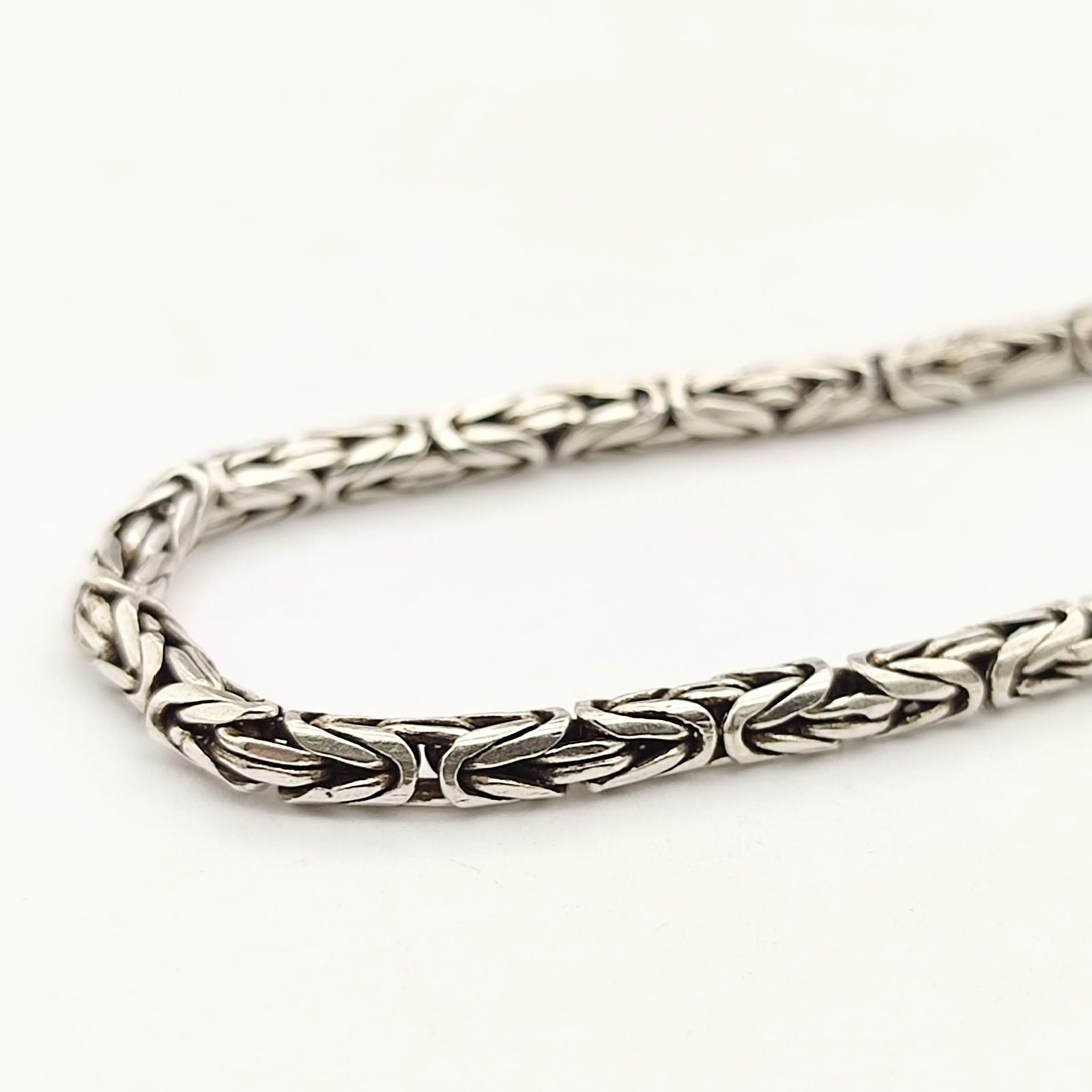 US ヴィンテージ シルバー デザインチェーン ブレスレット SILVER925 ヴィンテージチェーン シルバーブレスレット Silver925 | Import
