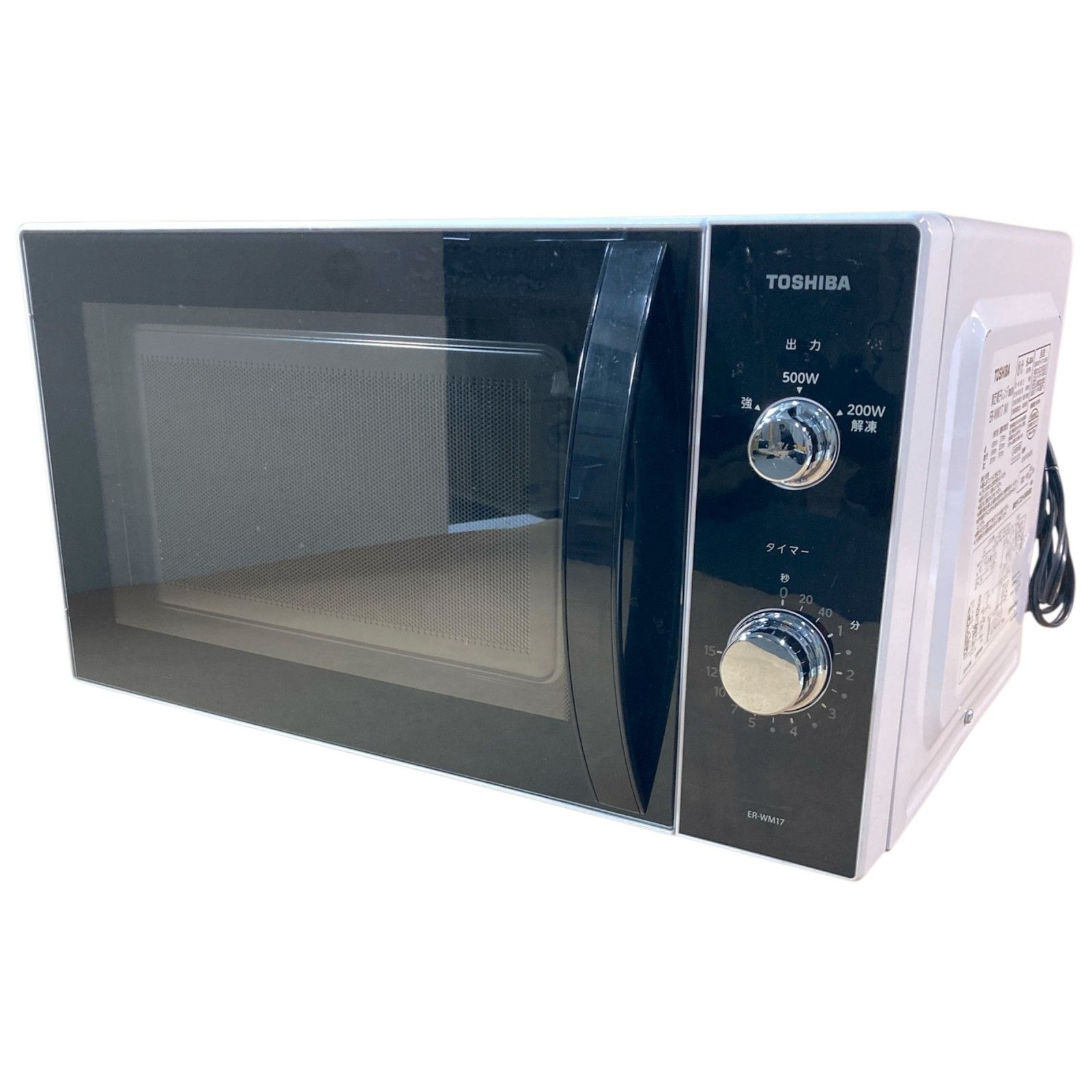 TOSHIBA 東芝 ER-WM17 W 東芝電子レンジ 家庭用 2025年製 ホワイト 500W 解凍機能 11.9kg