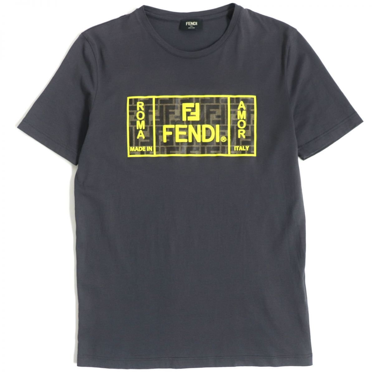 FENDI フェンディ カジュアルシャツ 38(S位) マスタード系(総柄)
