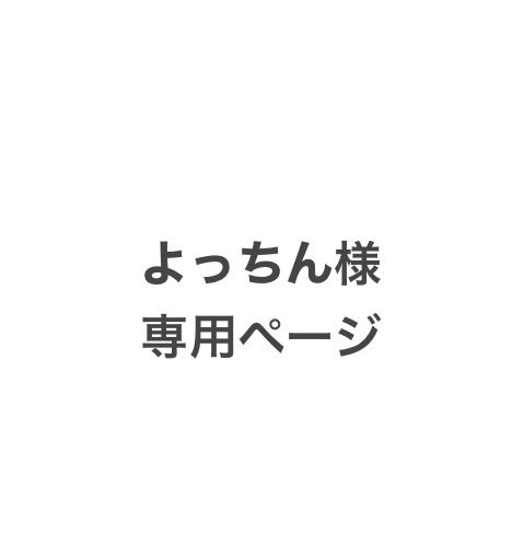 よっちん様専用ページです｡