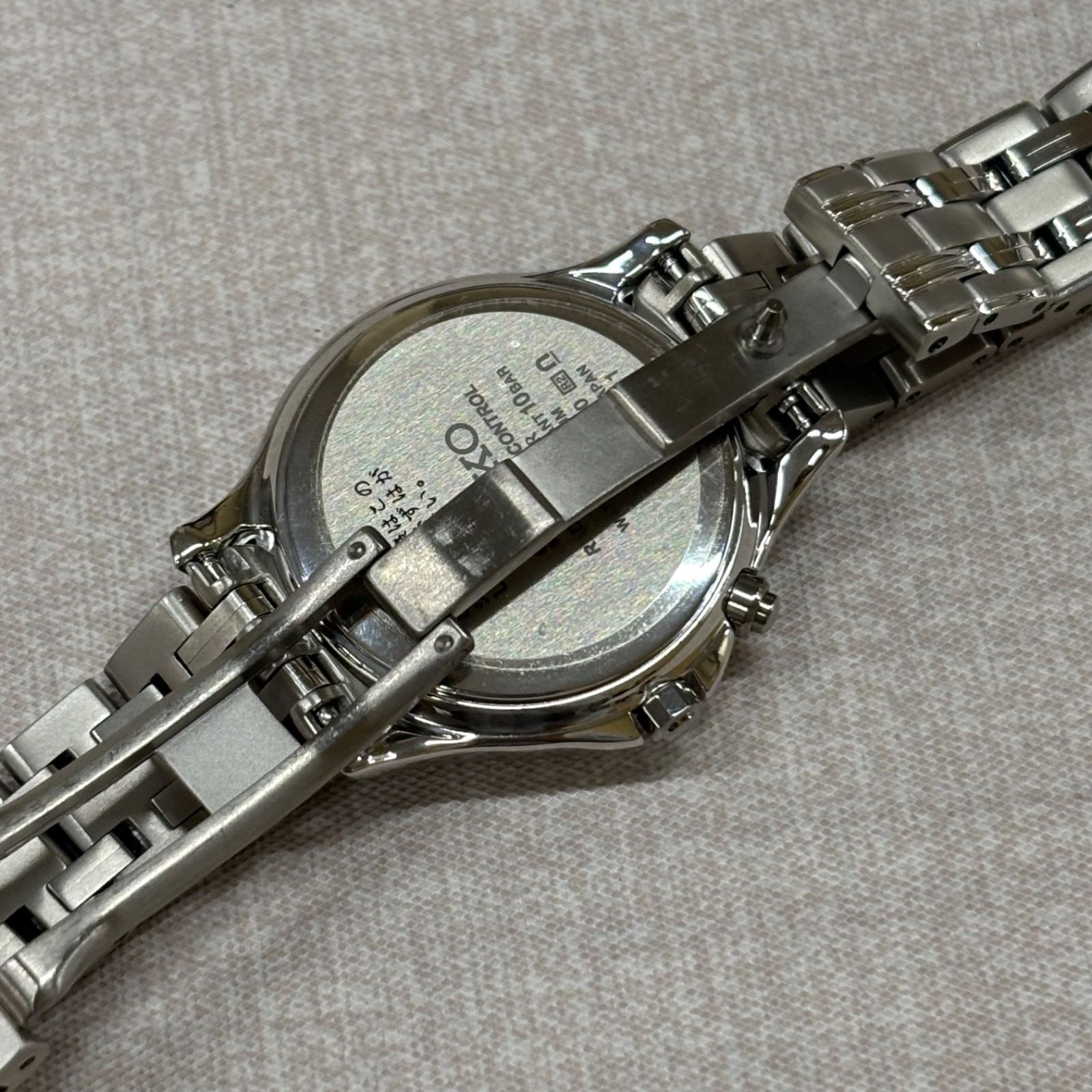 美品 SEIKO セイコー エクセリーヌ 1B35-0AE0 デイト ドルチェ ◎ SEIKO SWCW161 ドルチェ&エクセリーヌ ソーラー電波 チタン