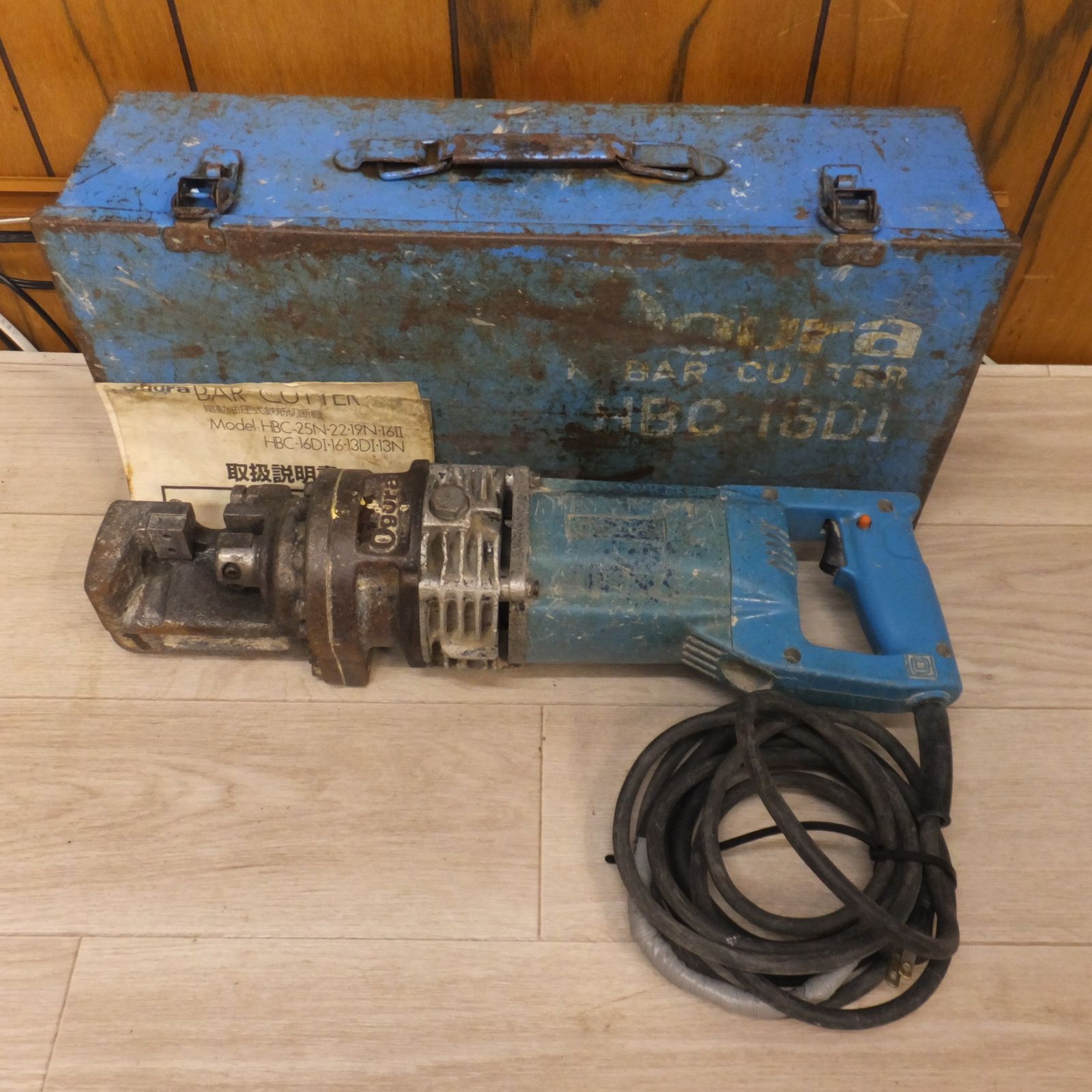 送料無料 オグラ Ogura 電動油圧式鉄筋切断機 BAR CUTTER HBC-16DI 鉄筋カッター