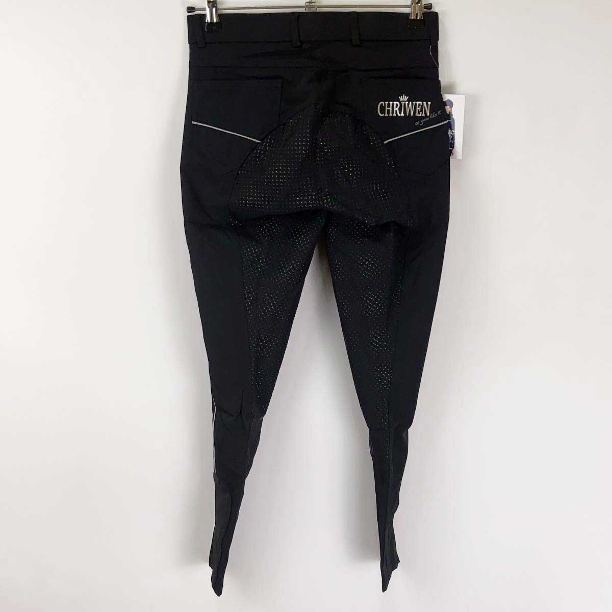 【中古・未使用品】Chriwen クリューベン rosei breeches フルシートグリップ キュロット 40 ブラック レディース 乗馬 馬術 未使用】Chriwen クリューベン rosei breeches フルシート
