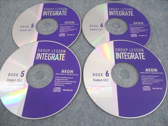 WK12-001 AEON イーオン GROUP LESSON INTEGRATE Student CDs BOOK 1～3/5/6 2020  CD10枚 75S4C - メルカリ