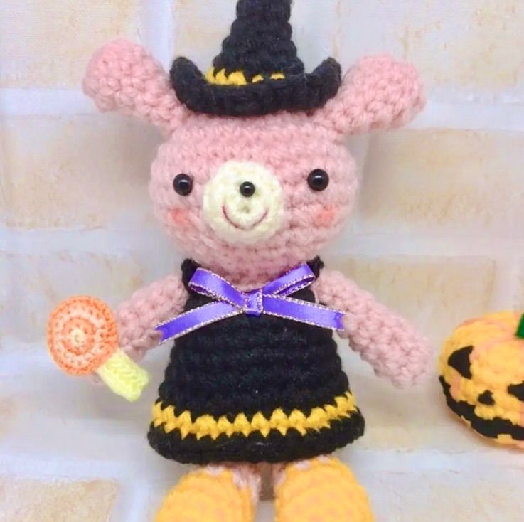 あみぐるみ ミニまるくん ハロウィン 手編み - おもちゃ