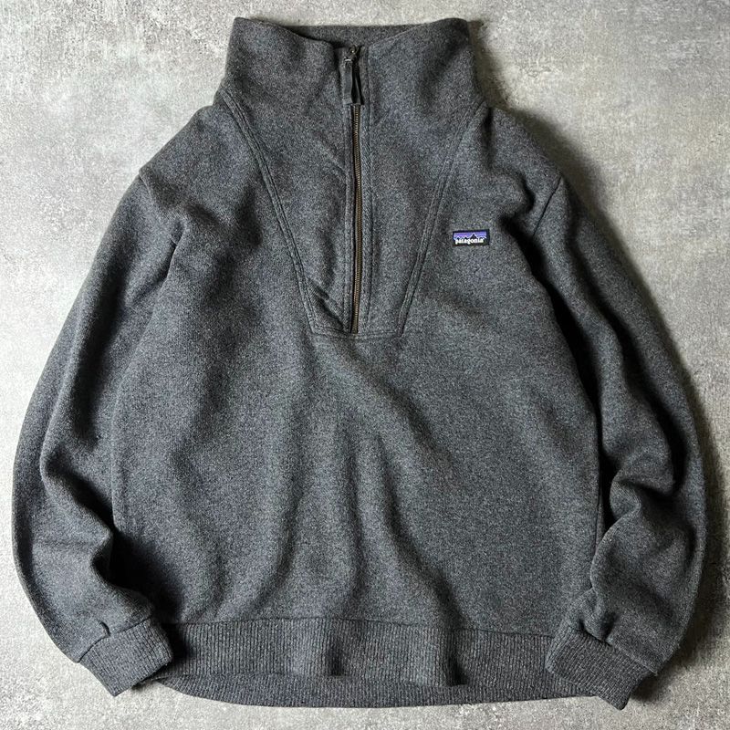 19年製 Patagonia ウーリー フリース プルオーバー L / パタゴニア ハーフジップ ジャケット ハイネック ニット セーター 裏起毛