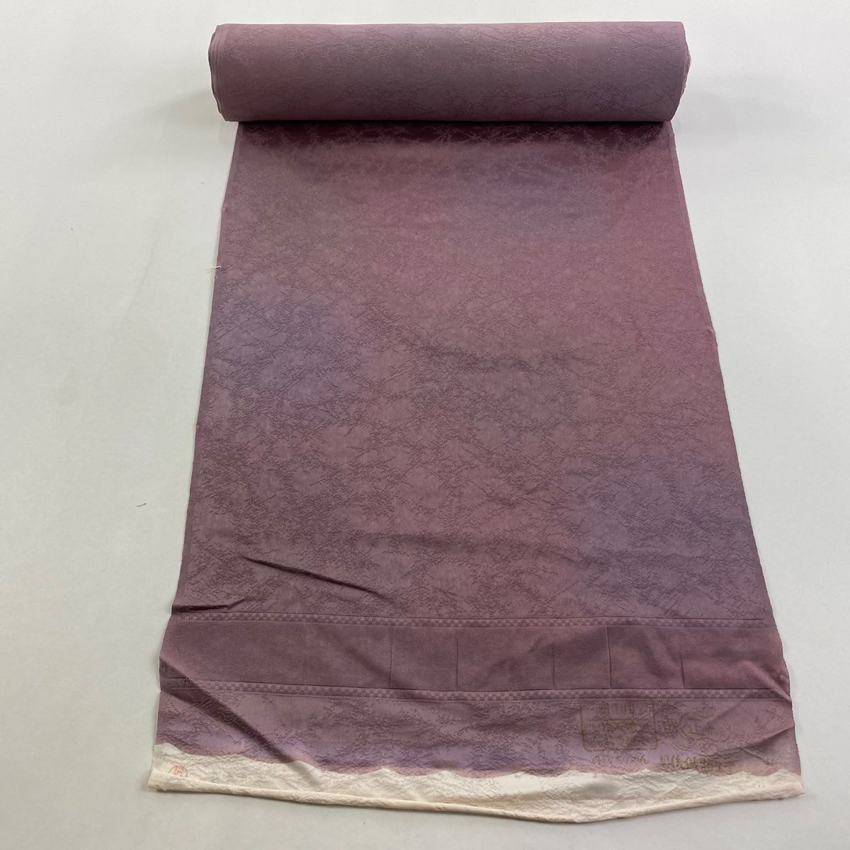 平和屋着物＊夏物 黒紋付 黒反物 着尺 絽 五泉 小忌染 逸品 未使用