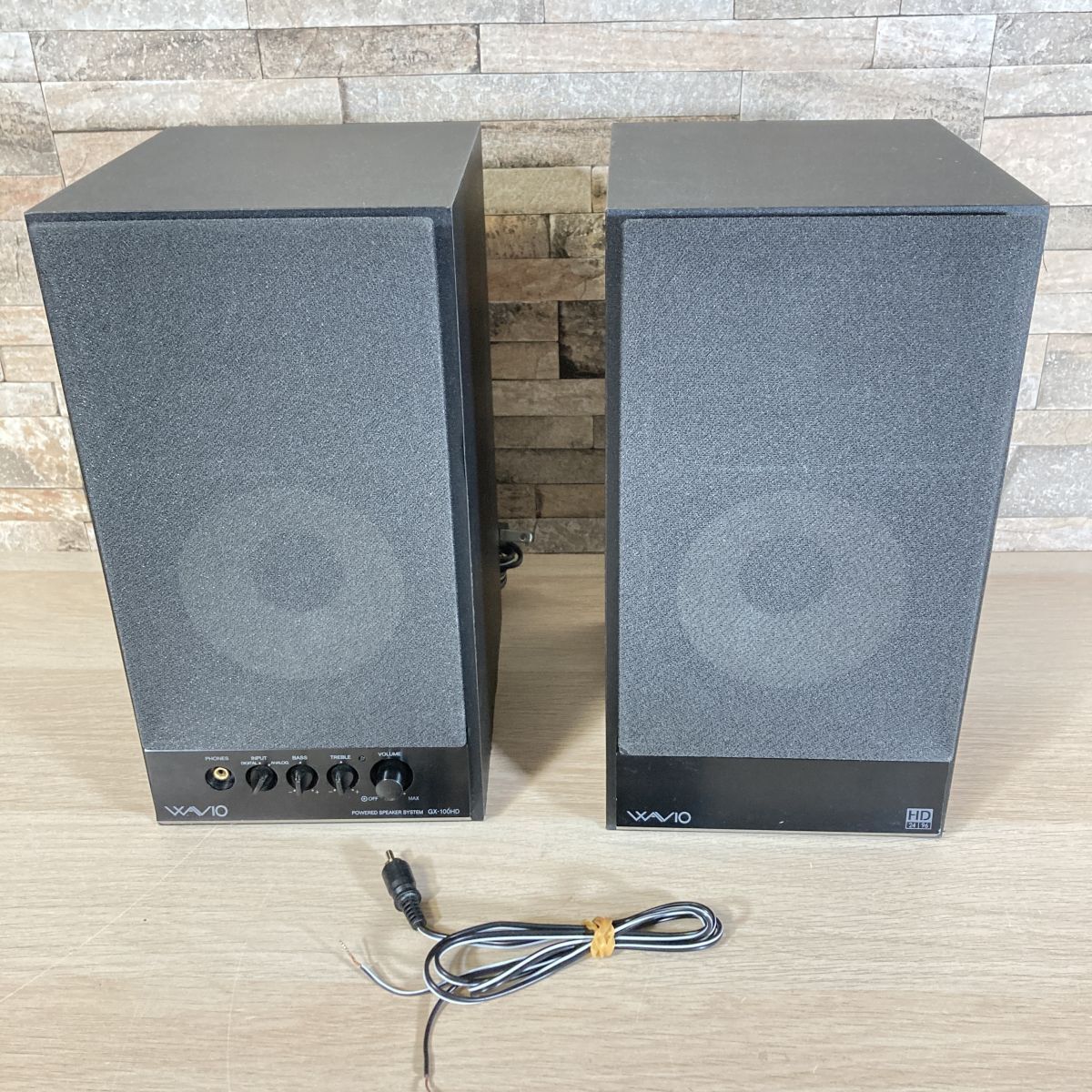 9299 動作品 ONKYO WAVIO パワードスピーカーシステム 15W+15W GX-100HD(B) - メルカリ