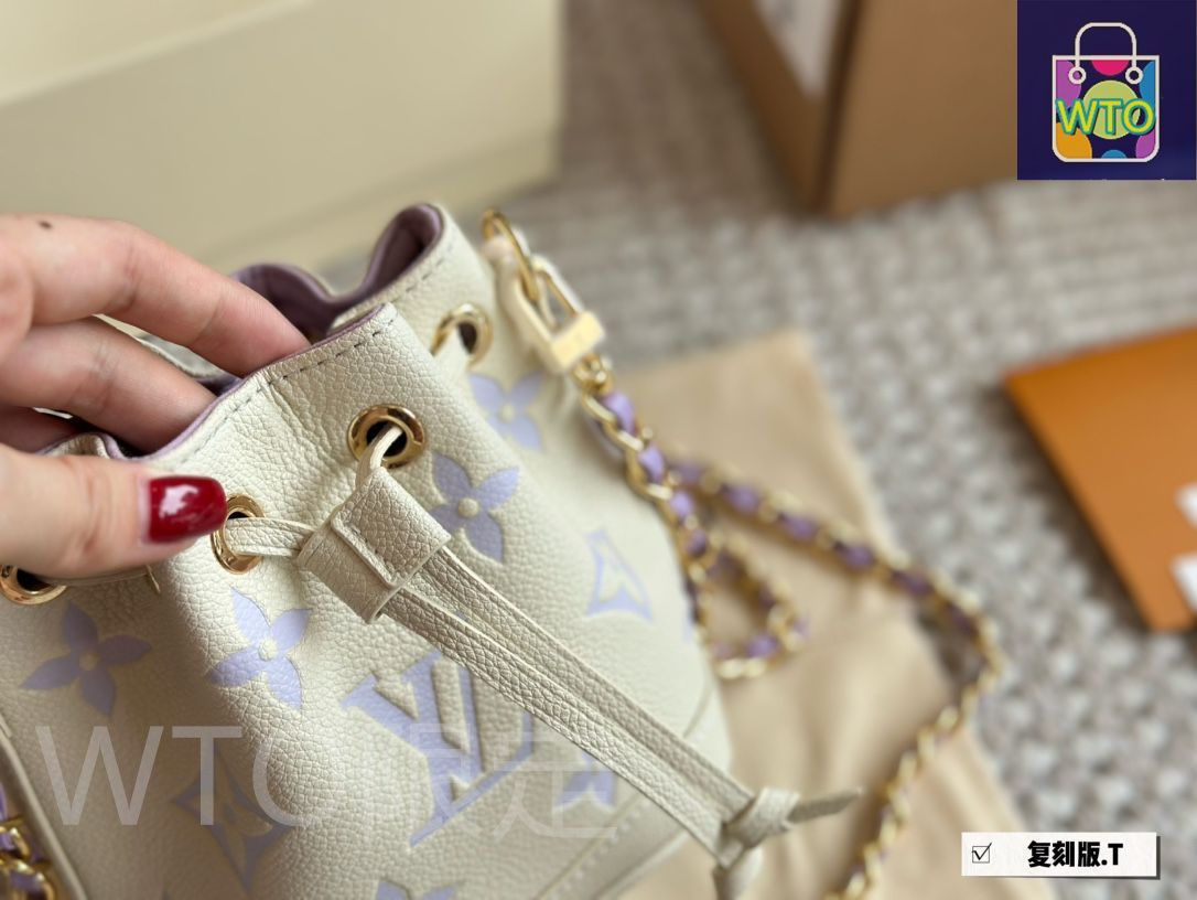 LV幻想的なアイスブルーのバケツ ハンドバッグ バックパック 小銭入れ 手首バッグ ショルダーバッグ