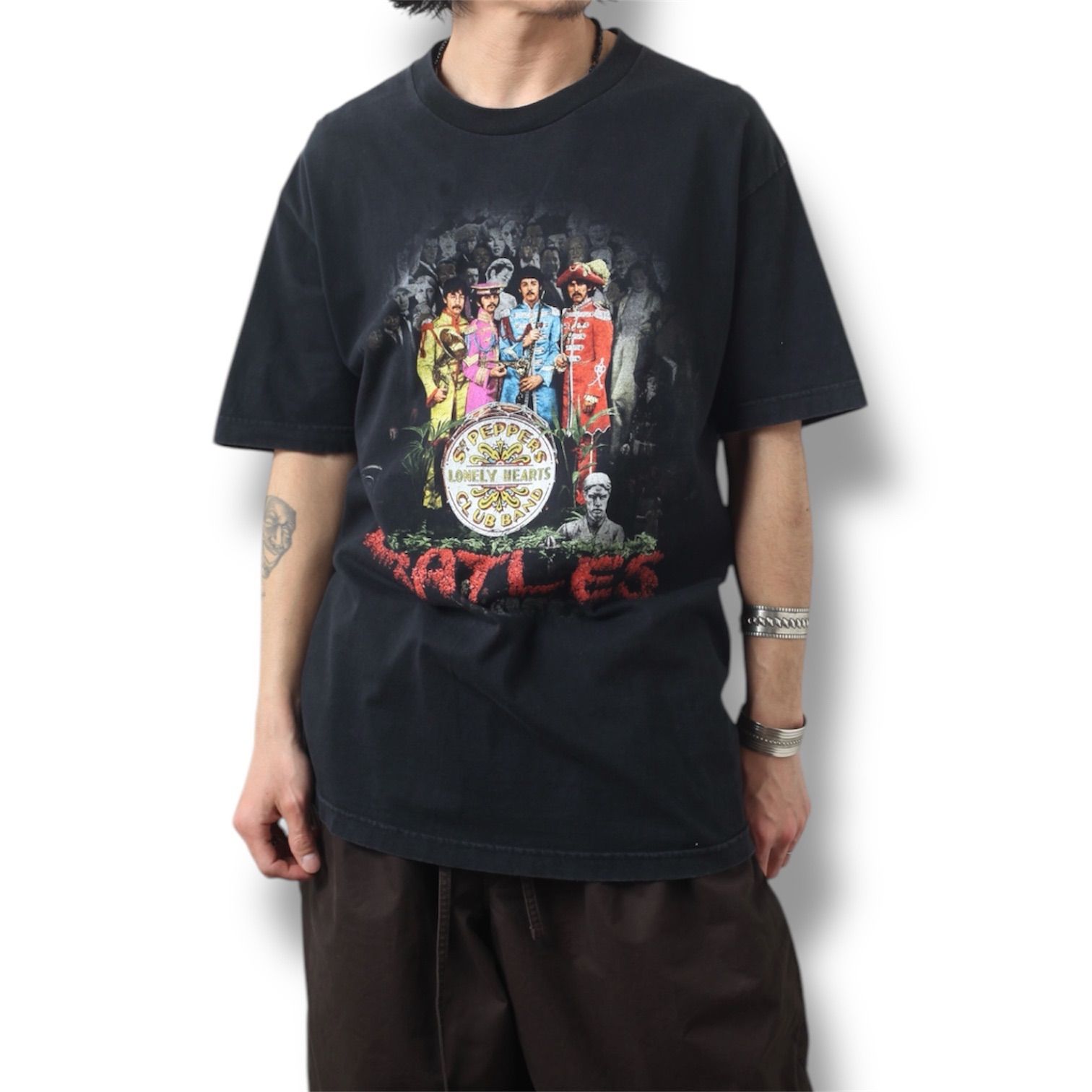 古着 00s ザ ビートルズ Tシャツ ブラック L 当時物 ヴィンテージ 