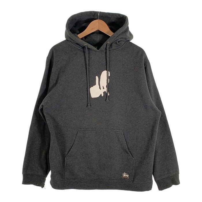 【期間限定特価】 ステューシー STUSSY 00s LA プルオーバー ハンドサインプリント トップス