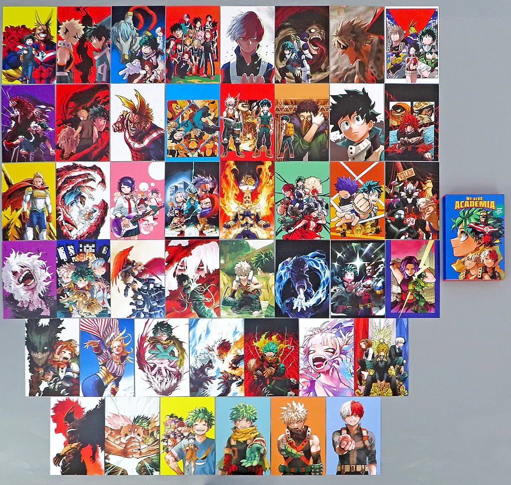 僕のヒーローアカデミア原画展 限定グッズ 三方背ケース入りポストカード ヒロアカ 原画展 三方背ケース入りポストカードセット（45枚入り