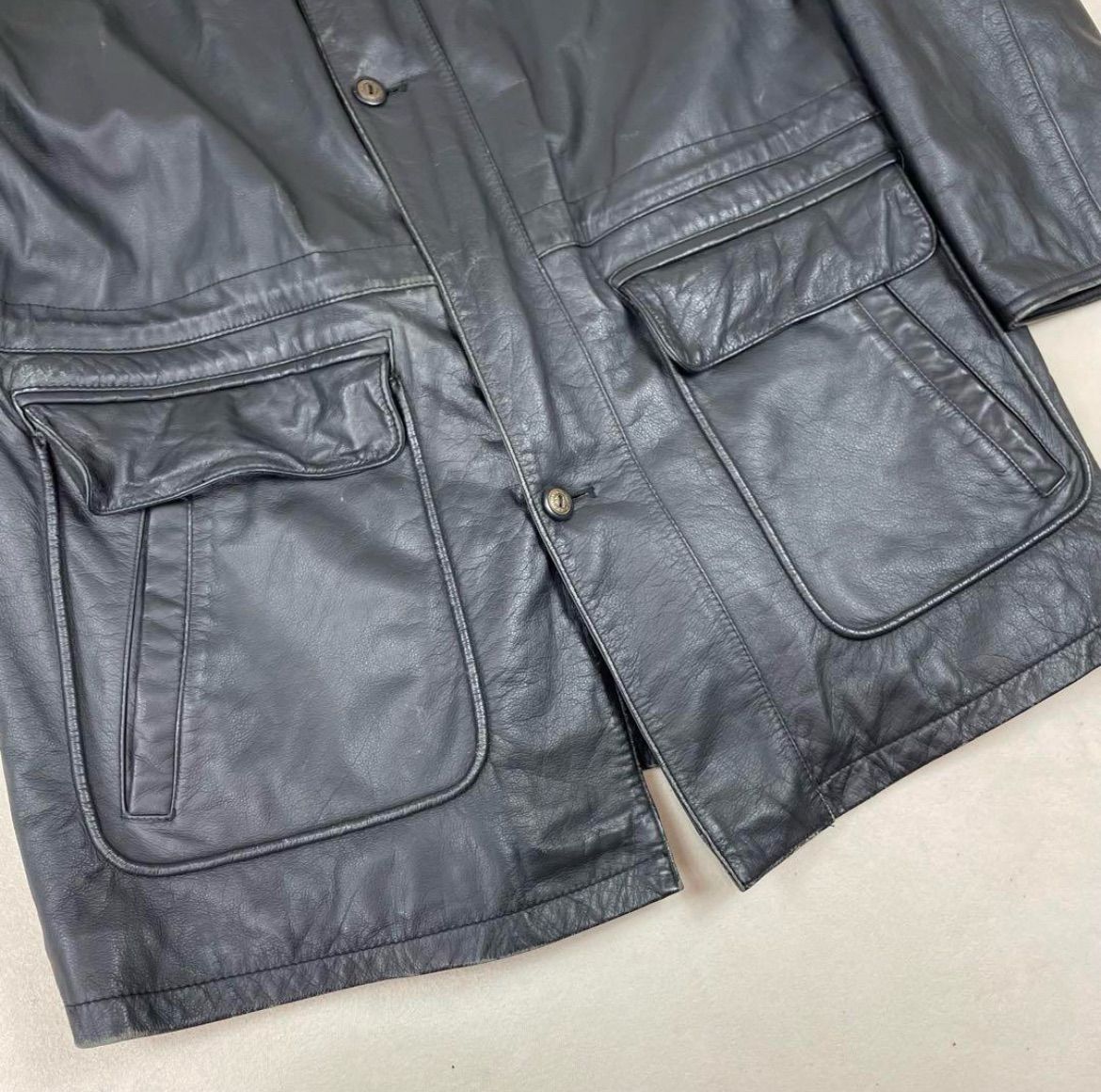 美品 STRATHCONAR カウレザージャケット キルティング XL 美品 STRATHCONAR カウレザージャケット キルティング XL