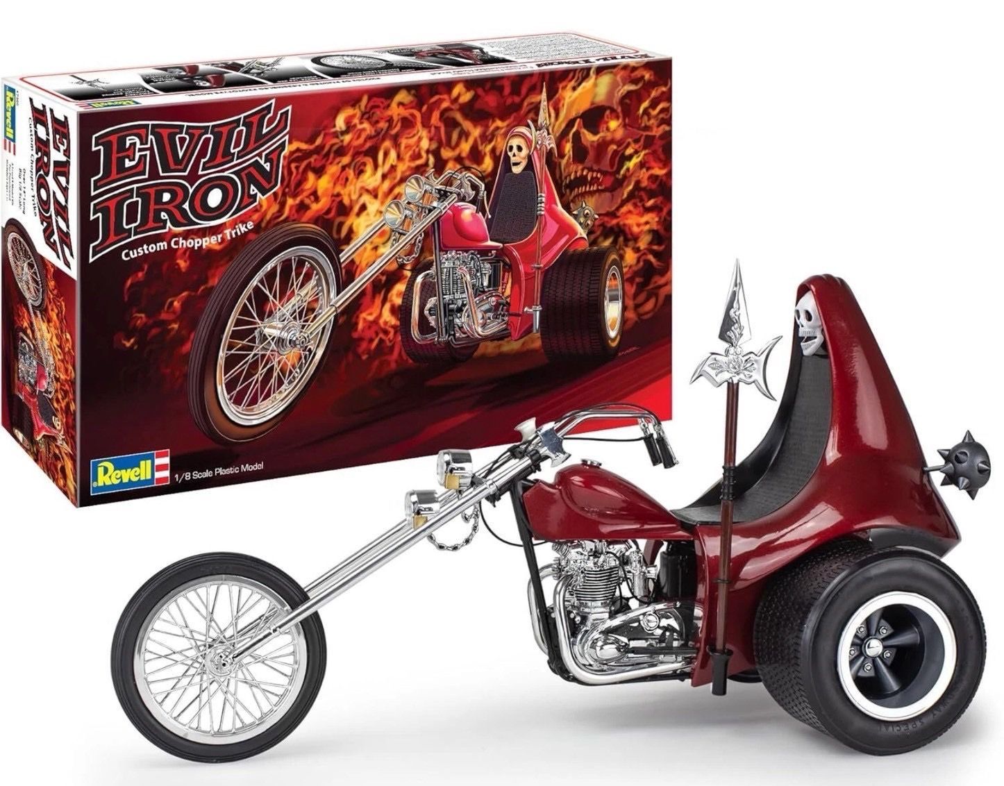 スケール REVELL ハーレー スカル チョッパー プラモデル フィギュア ショベル