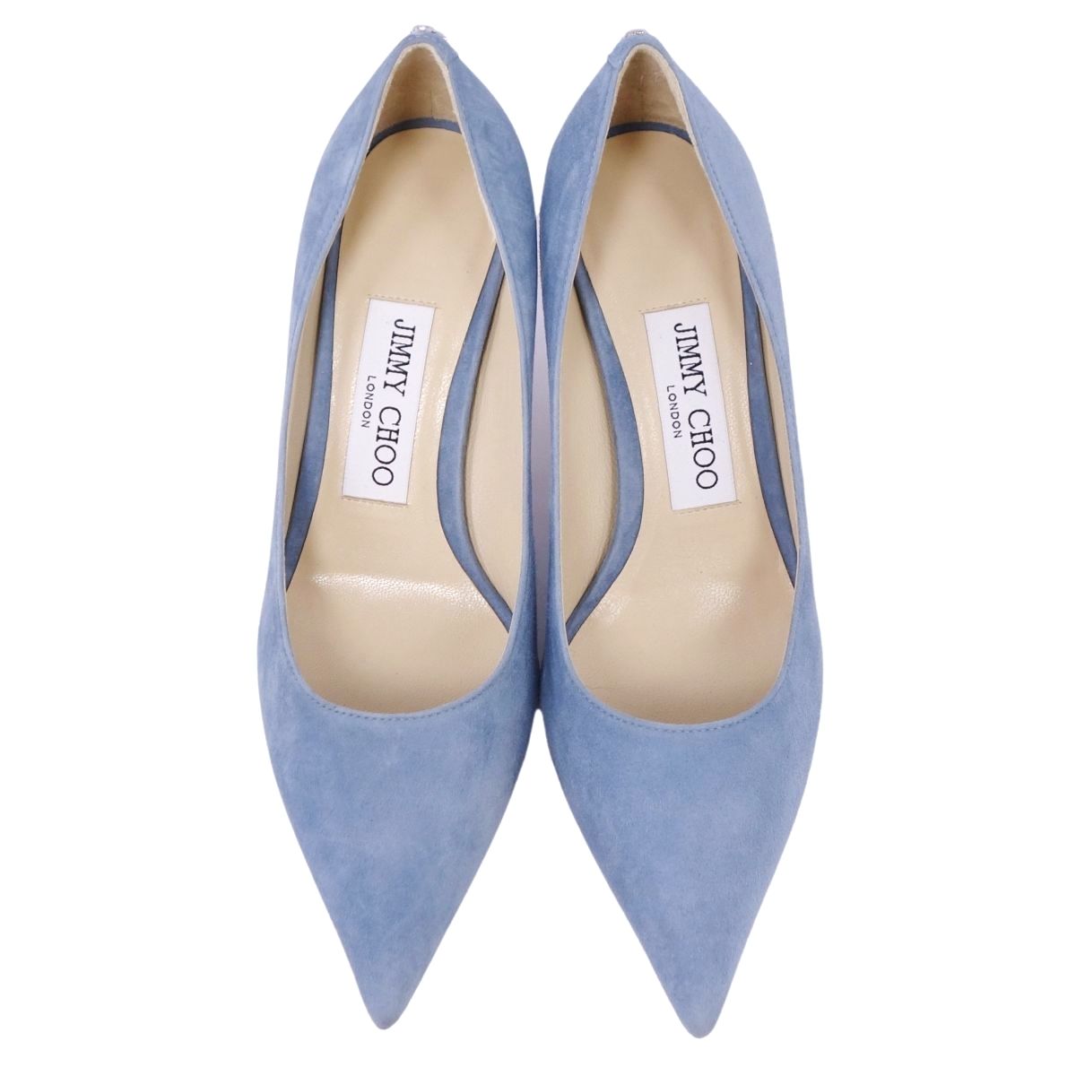 未使用 ジミーチュウ JIMMY CHOO パンプス スウェードレザー JC金具