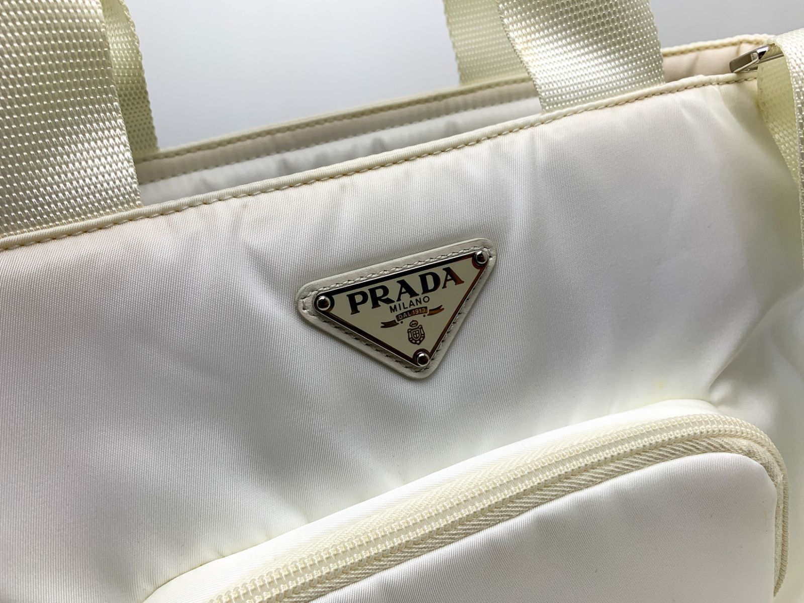 PRADA プラダ パデットナイロン 2wayトートバッグ ホワイト 白 1BG354