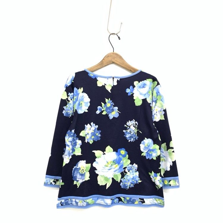 専用【美品】LEONARDレオナール日本製コットンフラワープリント総柄カットソー 美品】LEONARDレオナール日本製コットンフラワープリント総柄