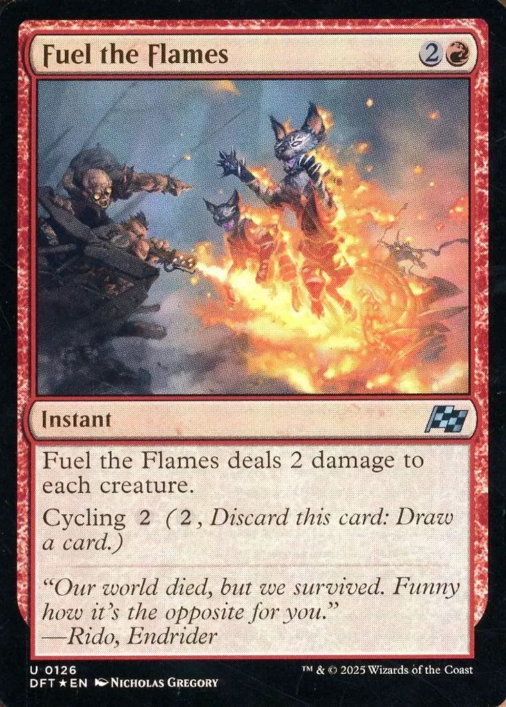 中古】マジックザギャザリング 0126[U]：【DFT】【FOIL】Fuel