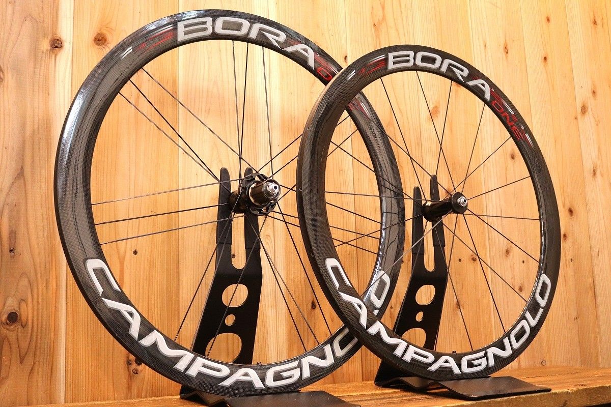 カンパニョーロ Campagnolo ボーラワン BORA ONE 50 カーボン チューブラー ホイールセット シマノ 10S ナローリム 【芦屋店】