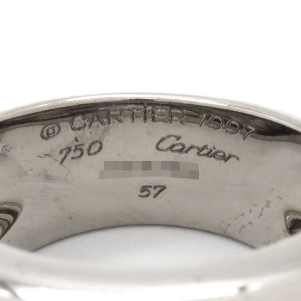 カルティエ CARTIER ヌーベルバーグ リング 表記サイズ57 WG 希少 カルティエ CARTIER ヌーベルバーグ リング 表記サイズ57 WG