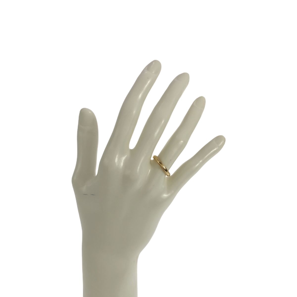 TIFFANY & CO. Tiffany ティファニー AU750YG 18金イエローゴールド K18 ミルグレイン バンドリング 指輪 約10号 ジュエリー アクセサリー