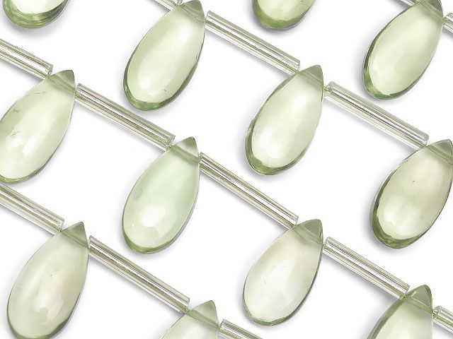 グリーンアメジスト ペアシェイプ 13～15mm【1連販売】 / 9-25 AM13PS
