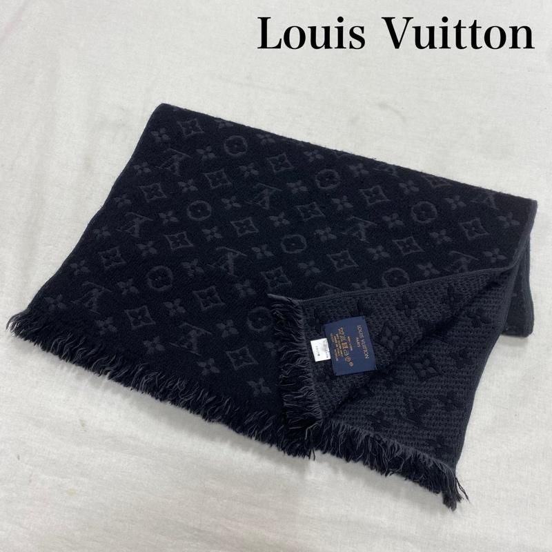 LOUIS VUITTON ルイヴィトン マフラー エシャルプ モノグラム クラシック M70520 ユニセックス ウール フリンジ