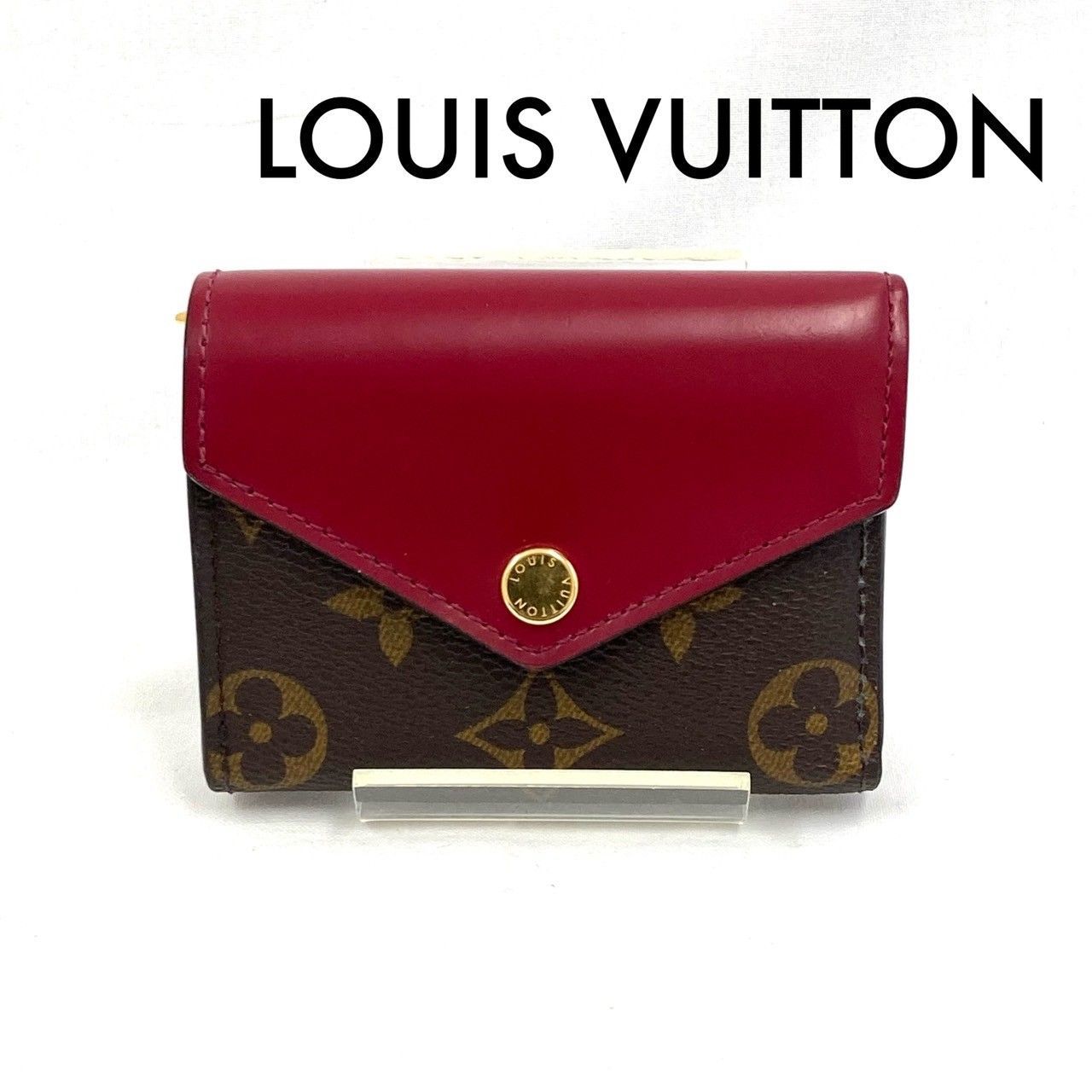 ☆訳あり お値下げ☆ LOUIS VUITTON ルイヴィトン モノグラム ポルトフォイユ・ゾエ フューシャ ３つ折り 折り財布 IB-0078 -  メルカリ