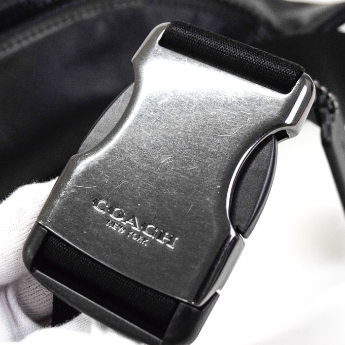 メンズ コーチ COACH レーサー ベルト バッグ スムース カーフ レザー