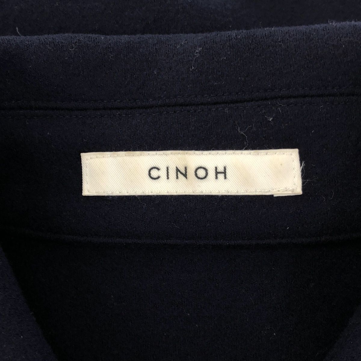 CINOH チノ ビッグポケットウールシャツジャケット 18FCU038 ネイビー