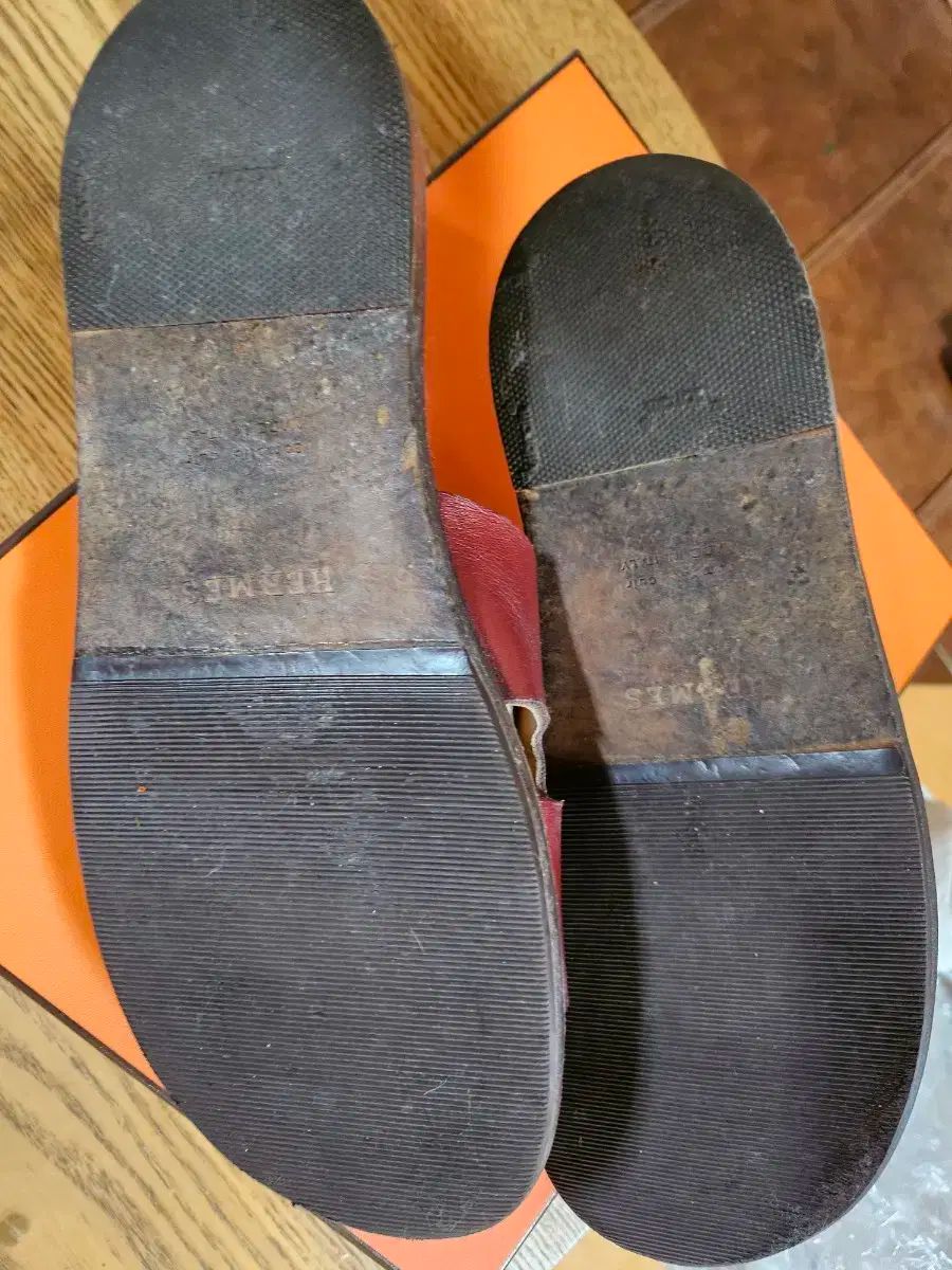 HERMES イズミール ブラック 39 本物のエルメスイズミルサンダル 39 1