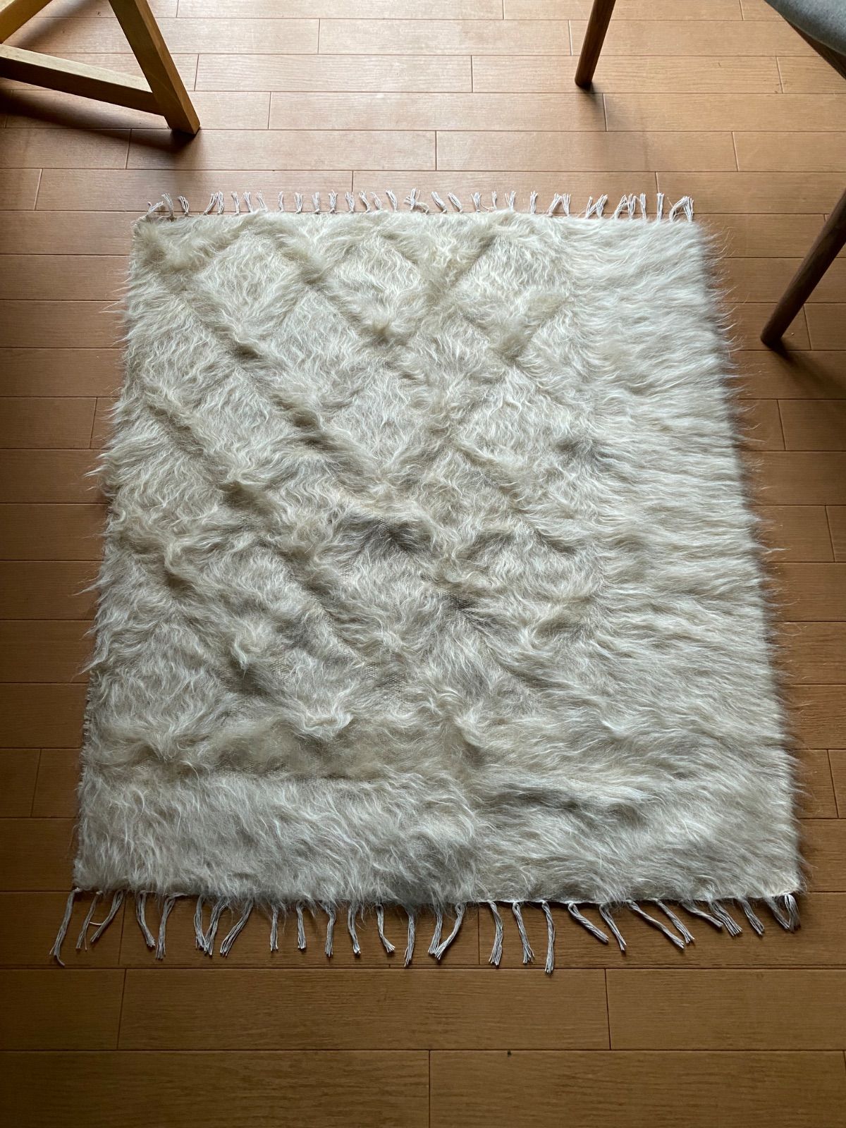 上のアンゴラ山羊のモヘアで織られたシイルトバッタニエ ヴィンテージ新古品