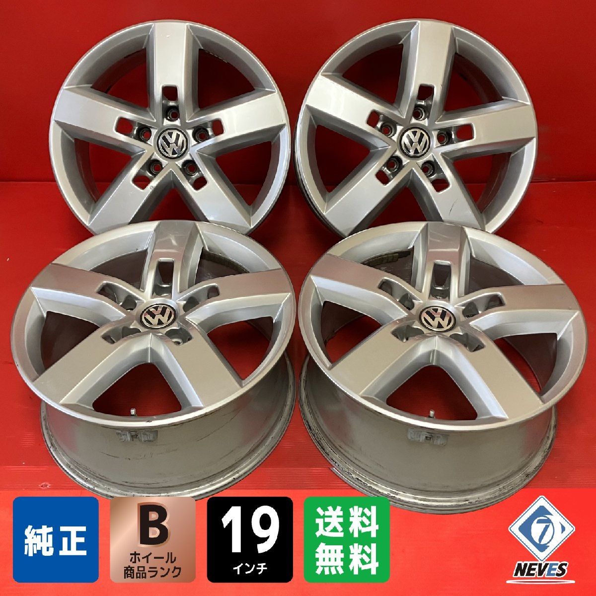 VW トゥアレグ 純正ホイール スタッドレス 4本セット - タイヤ VW