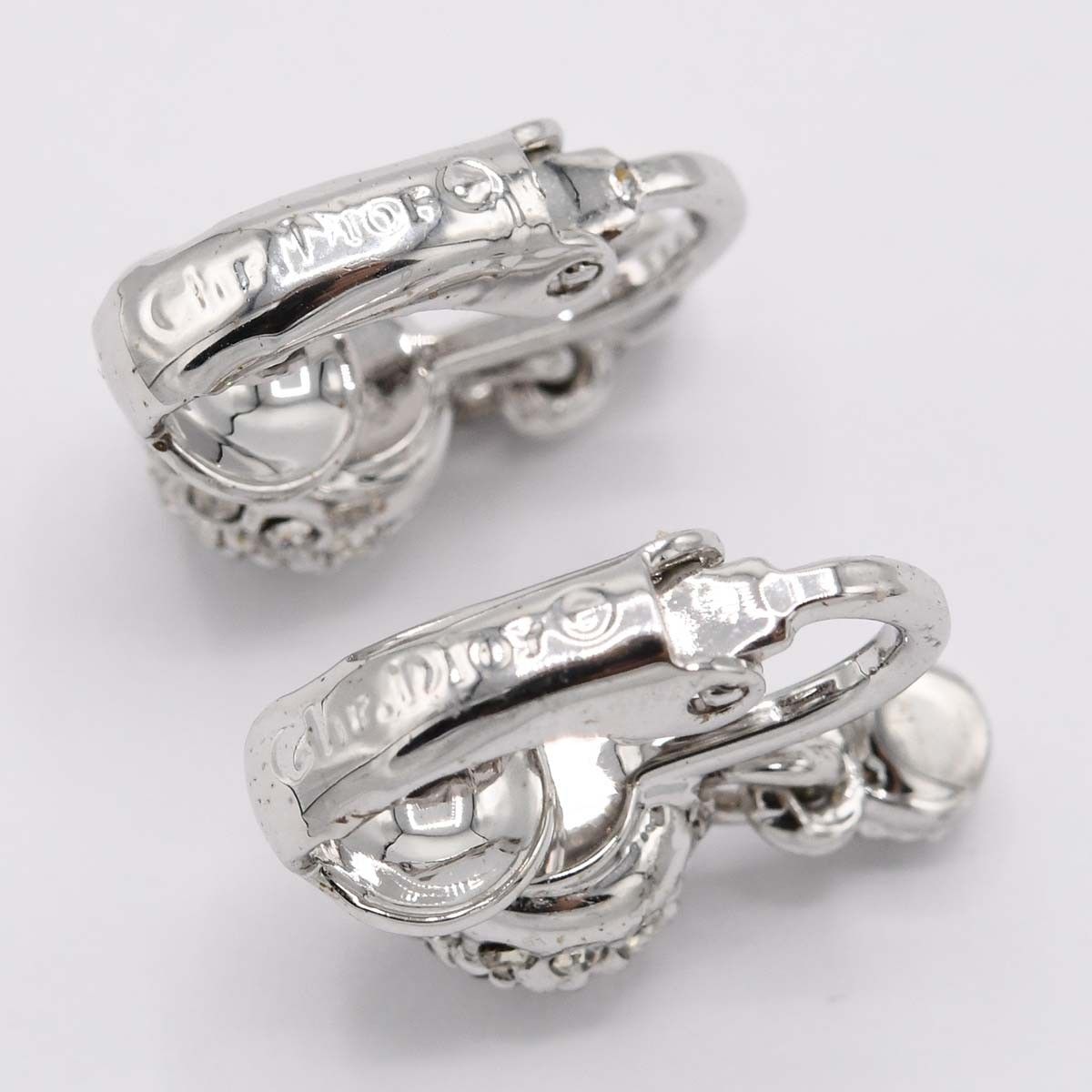 Christian Dior クリスチャンディオール イヤリング ラインストーン