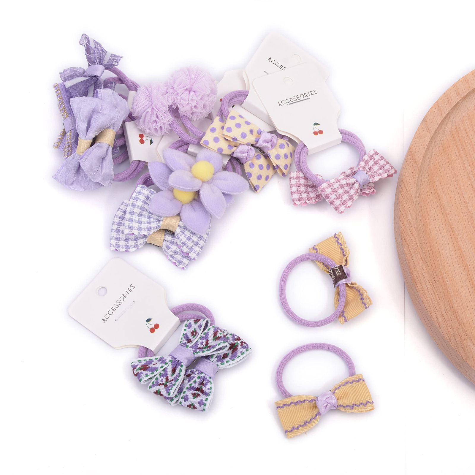 カラフル 20本セット 入学 髪飾り おしゃれ 髪留め お祝い 子供 ベビー ヘアゴム プレゼント キッズ ヘア ムラサキ リボン こども BIANHUAN