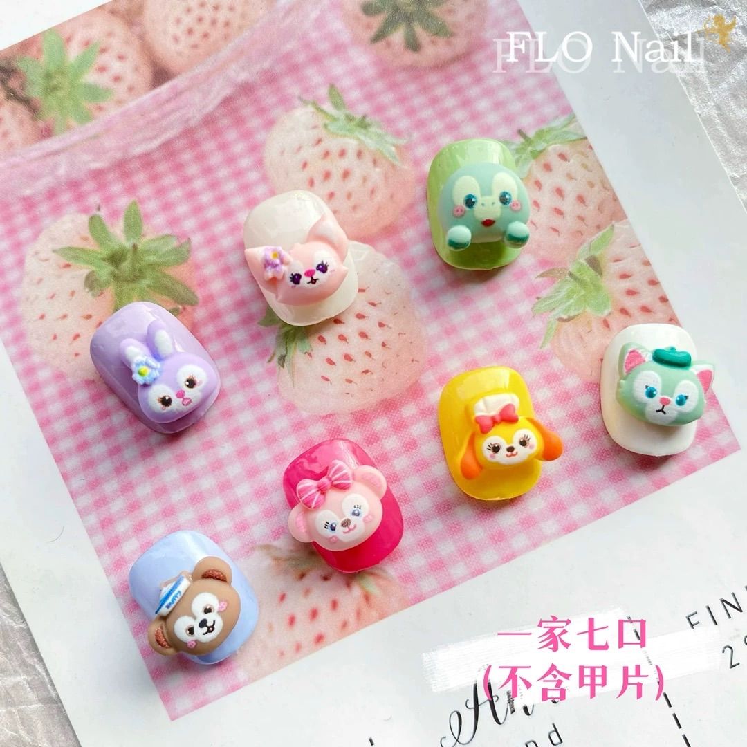 No.863　選べるダッフィー&フレンズ　ネイルパーツ No.863 ダッフィー&フレンズ ネイルパーツ 7個 - メルカリ