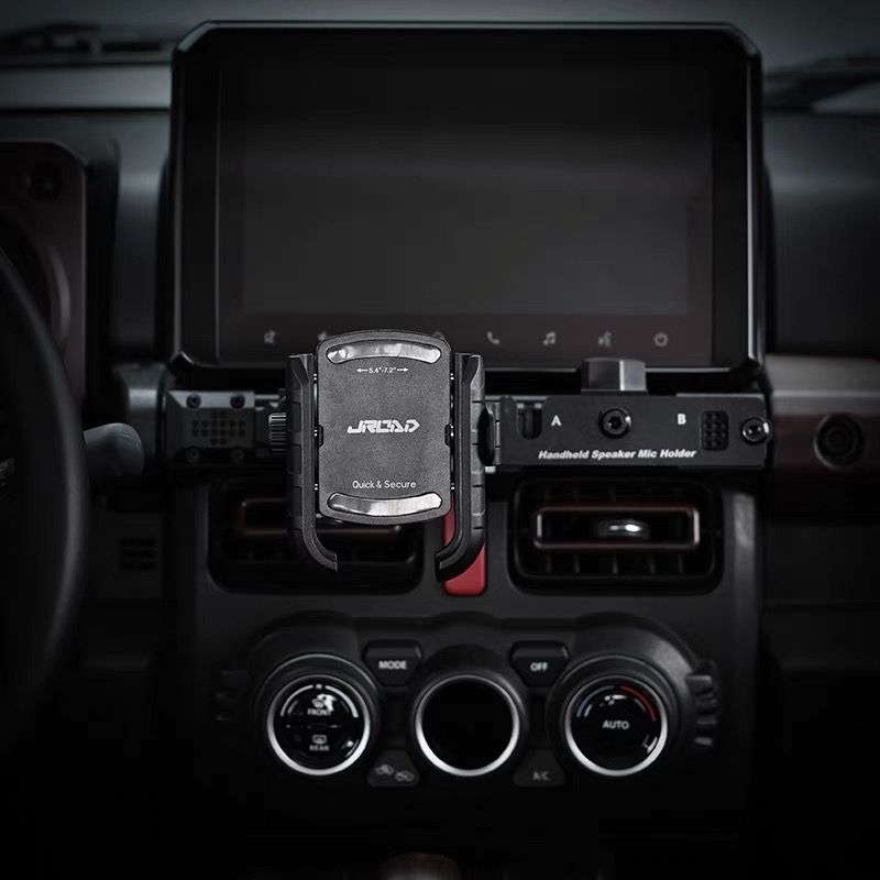 新型ジムニー JB64 JB74 スマホホルダー 中央コンソール用ガイドレール取付タイプ 改造アクセサリー