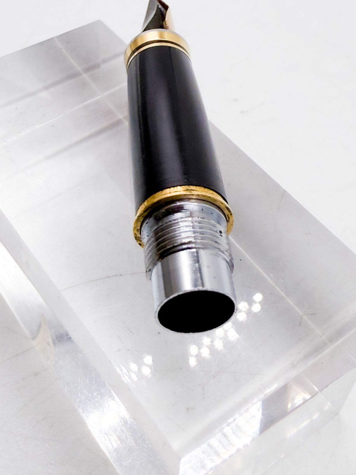 ペン先18K】PLATINUM万年筆 太字&細軟 2点セットブラック/ゴールド