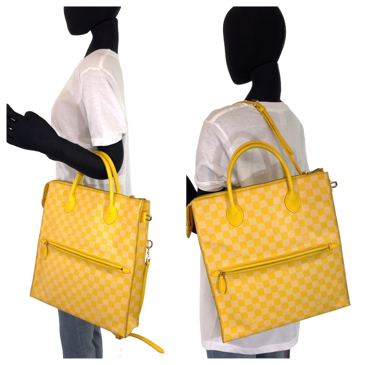 LOUIS VUITTON ルイヴィトン ダミエ モビール ミモザ イエロー 黄 PVC N41305 ショルダーバッグ ハンドバッグ 2way レディース 404013