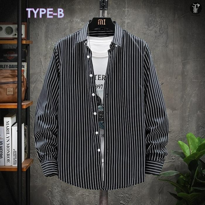 関送込!WTAPS カジュアル ストライプ コットン 長袖 Tシャツ ストライプシャツ メンズ 長袖シャツ ボダンダウンシャツ