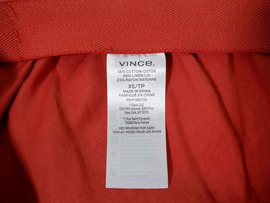 VINCE.ヴィンス 2025 スラブ織りワイドレックパンツ【XS】【LPTA79556】 