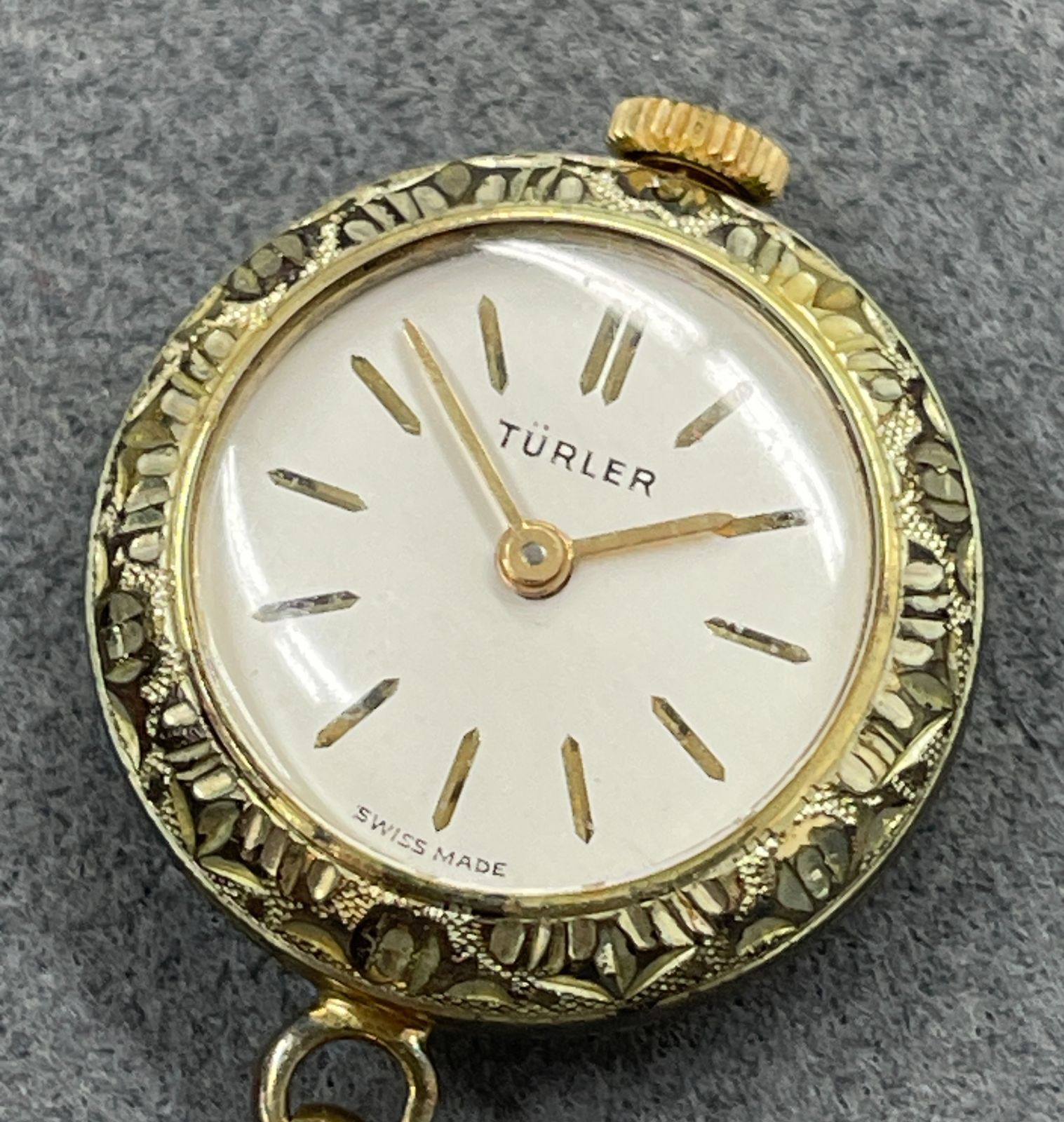 D TURLER チューラー 手巻き 懐中時計 ペンダントウォッチ ヴィンテージ SV800