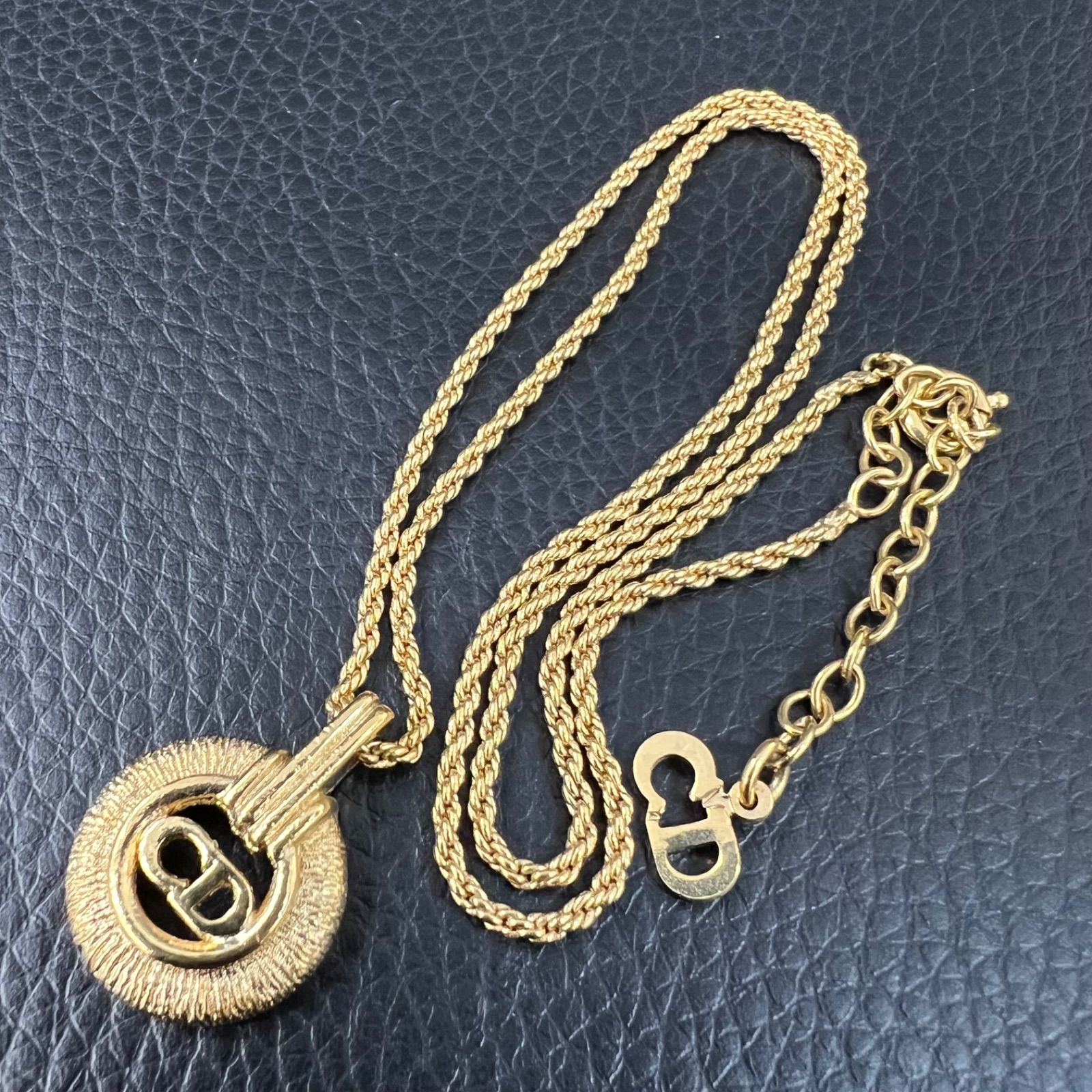 極美品】Christian Dior クリスチャンディオール ネックレス CDロゴ 